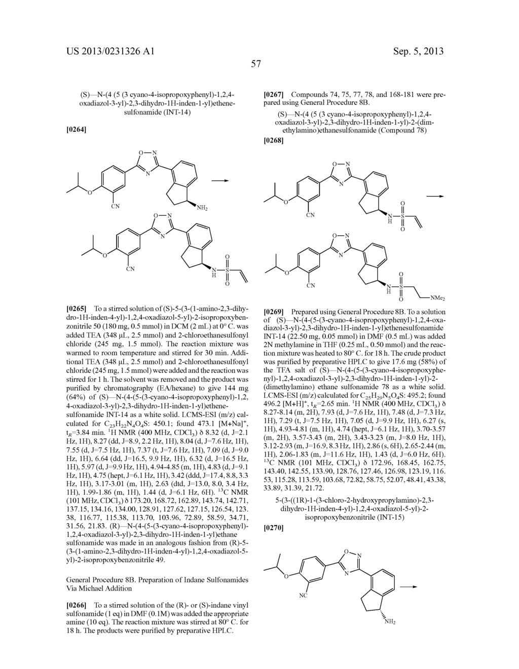 SELECTIVE SPHINGOSINE 1 PHOSPHATE RECEPTOR MODULATORS AND METHODS OF     CHIRAL SYNTHESIS - diagram, schematic, and image 58