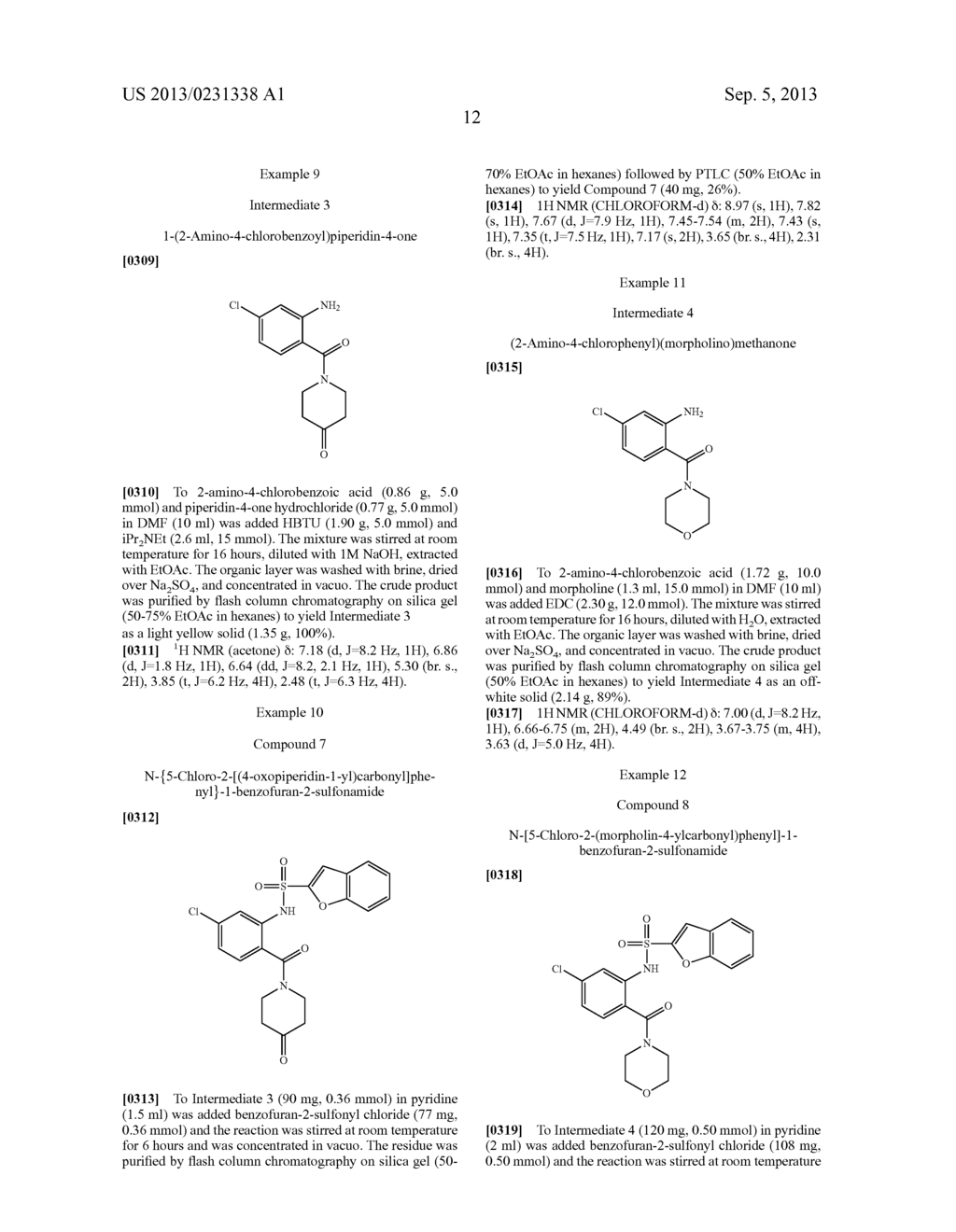 BENZOFURAN-2-SULFONAMIDES DERIVATIVES AS CHEMOKINE RECEPTOR MODULATORS - diagram, schematic, and image 13