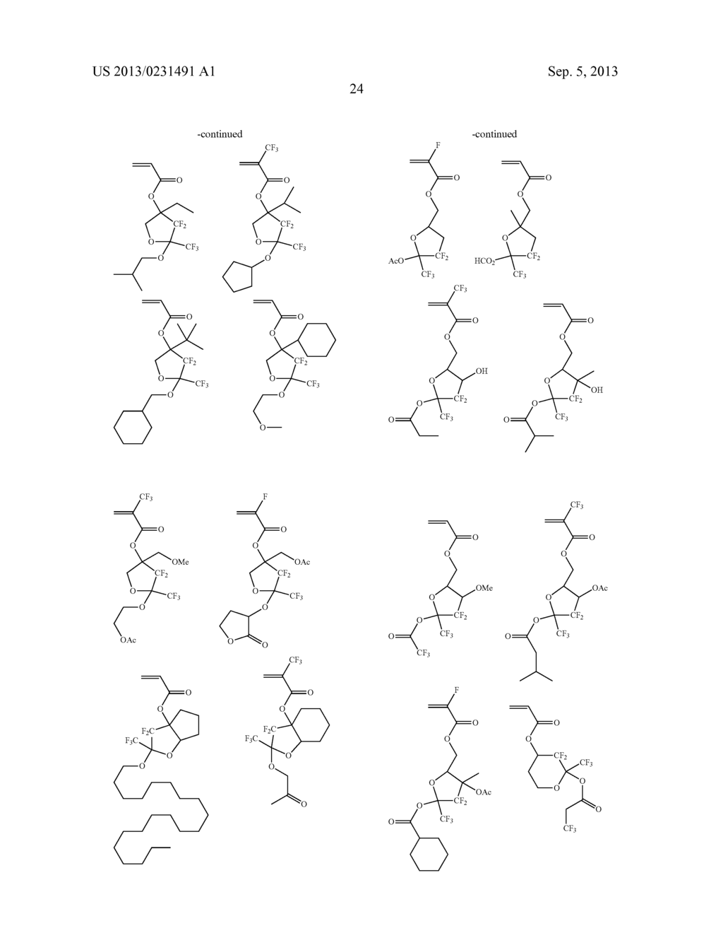 FLUORINATED MONOMER OF CYCLIC ACETAL STRUCTURE, POLYMER, RESIST PROTECTIVE     COATING COMPOSITION, RESIST COMPOSITION, AND PATTERNING PROCESS - diagram, schematic, and image 25
