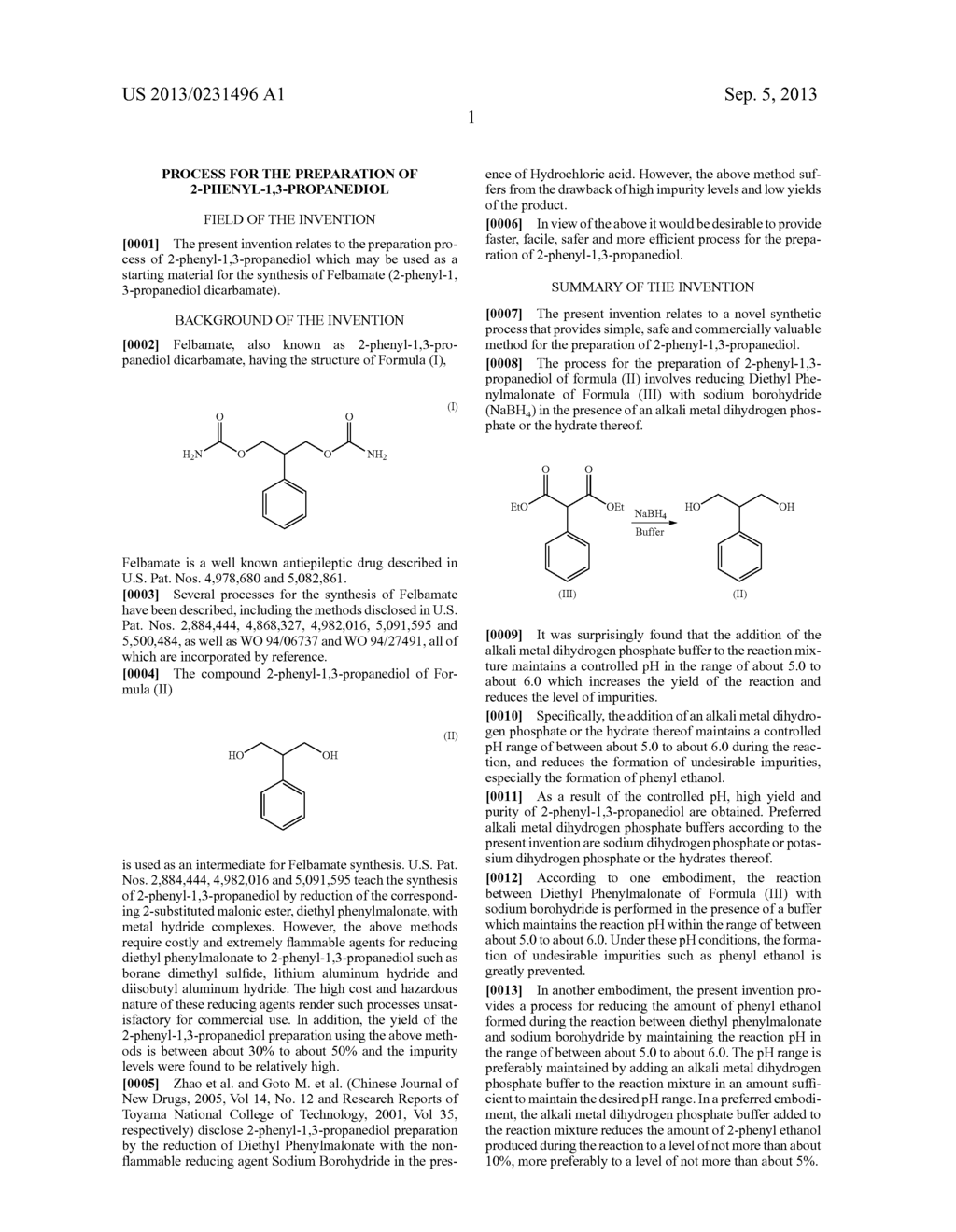 PROCESS FOR THE PREPARATION OF 2-PHENYL-1,3-PROPANEDIOL - diagram, schematic, and image 02