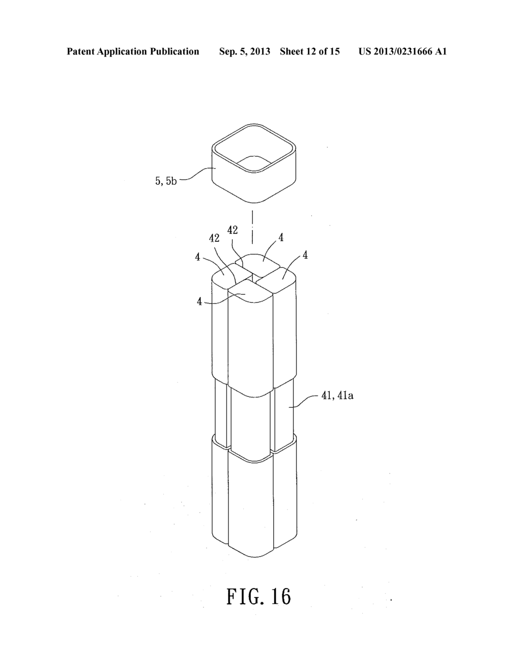 Support instrument with modular intramedullary nail - diagram, schematic, and image 13