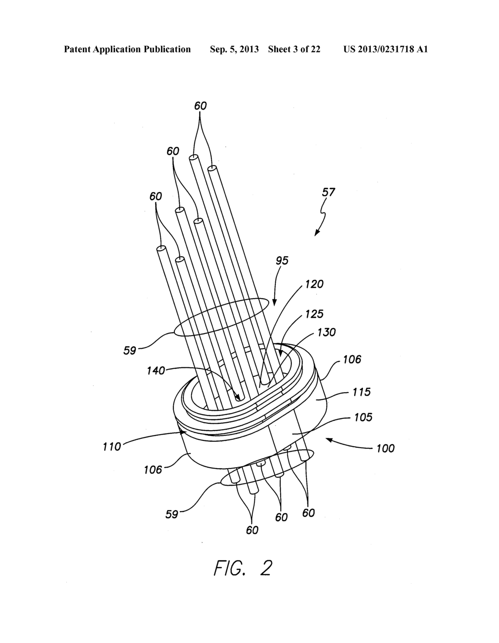 IMPLANTABLE MEDICAL DEVICE HAVING FEEDTHRU ASSEMBLY WITH HEADER SIDE     BUNCHED CONDUCTOR ARRAY AND CAN SIDE LINEAR CONDUCTOR ARRAY - diagram, schematic, and image 04