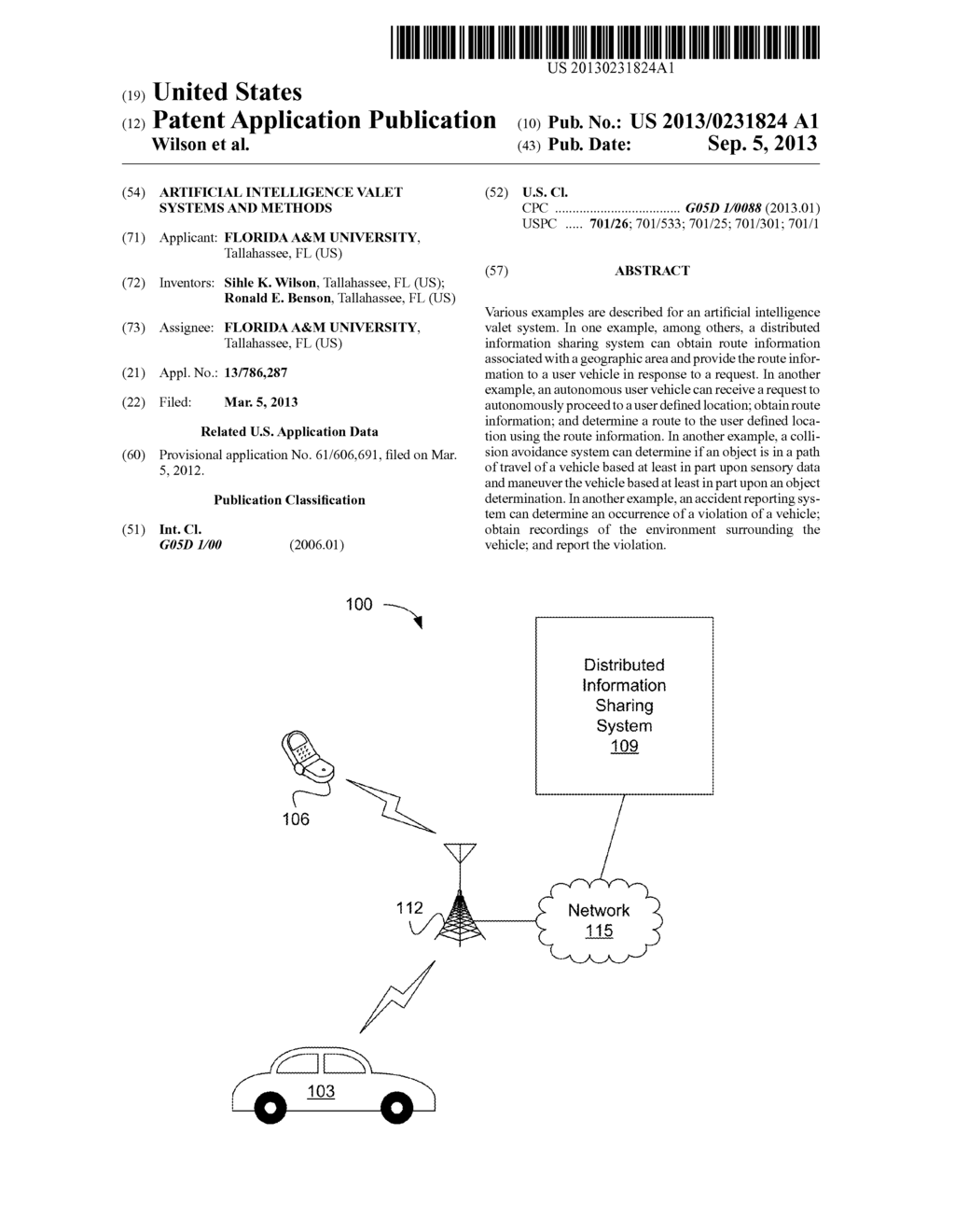 Artificial Intelligence Valet Systems and Methods - diagram, schematic, and image 01