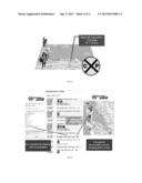 Identifying future location and providing path crossing indications diagram and image