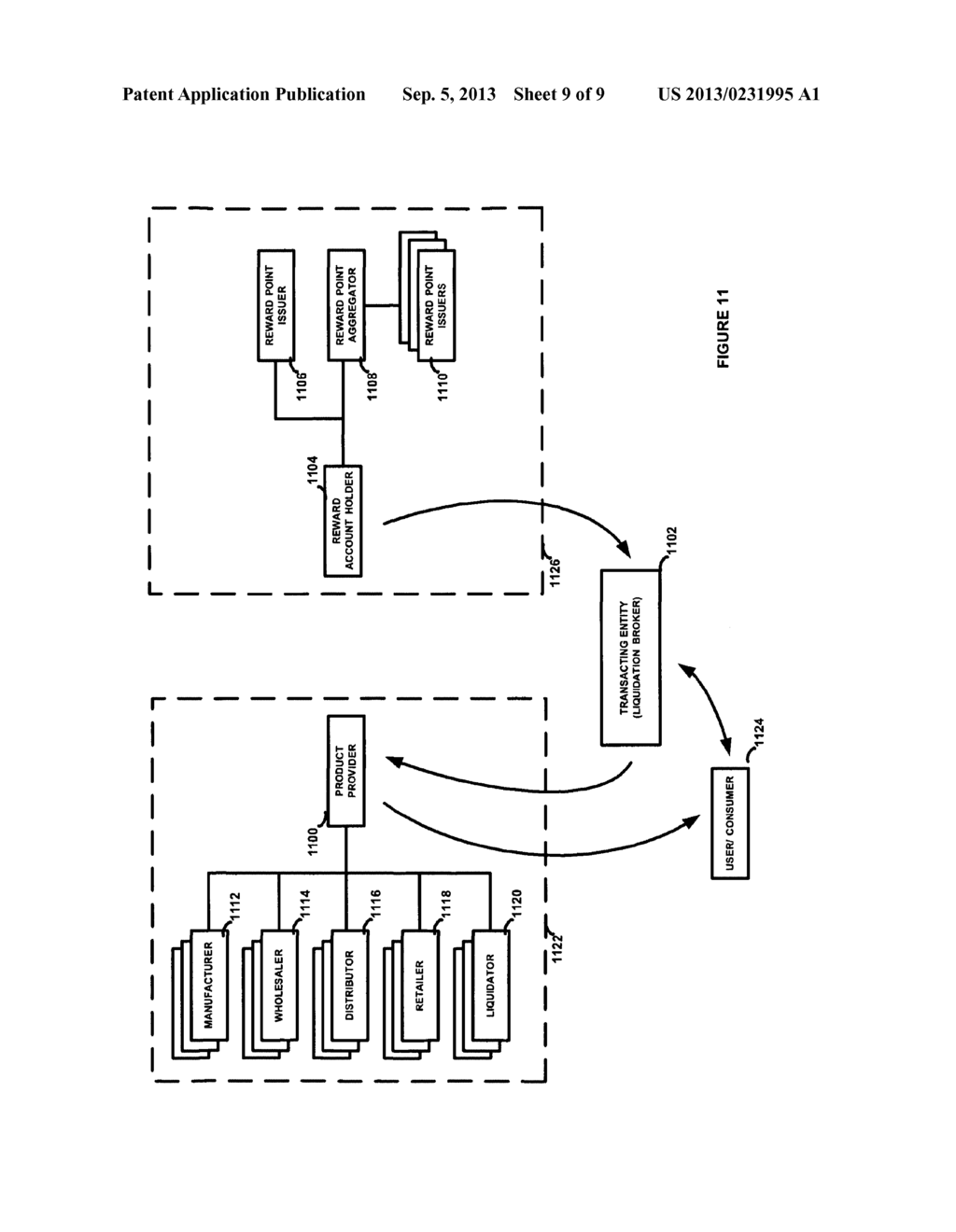 METHOD AND SYSTEM FOR USING REWARD POINTS TO LIQUIDATE PRODUCTS - diagram, schematic, and image 10