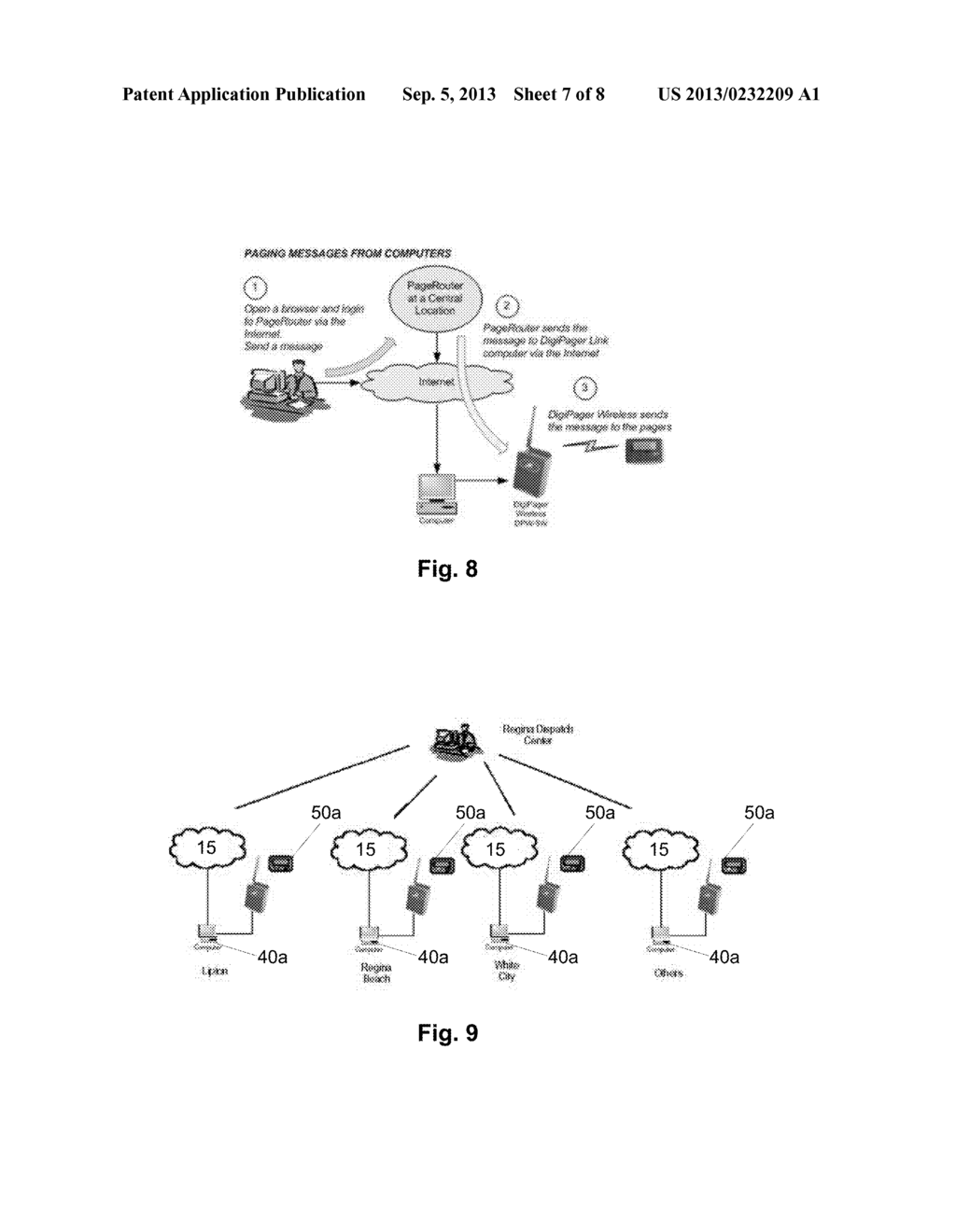 METHOD FOR ESTABLISHING BI-DIRECTIONAL MESSAGING COMMUNICATIONS WITH     WIRELESS DEVICES AND WITH REMOTE LOCATIONS OVER A NETWORK - diagram, schematic, and image 08