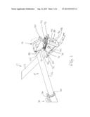 Feed Auger Lift Assembly for an Agricultural Conveyor diagram and image