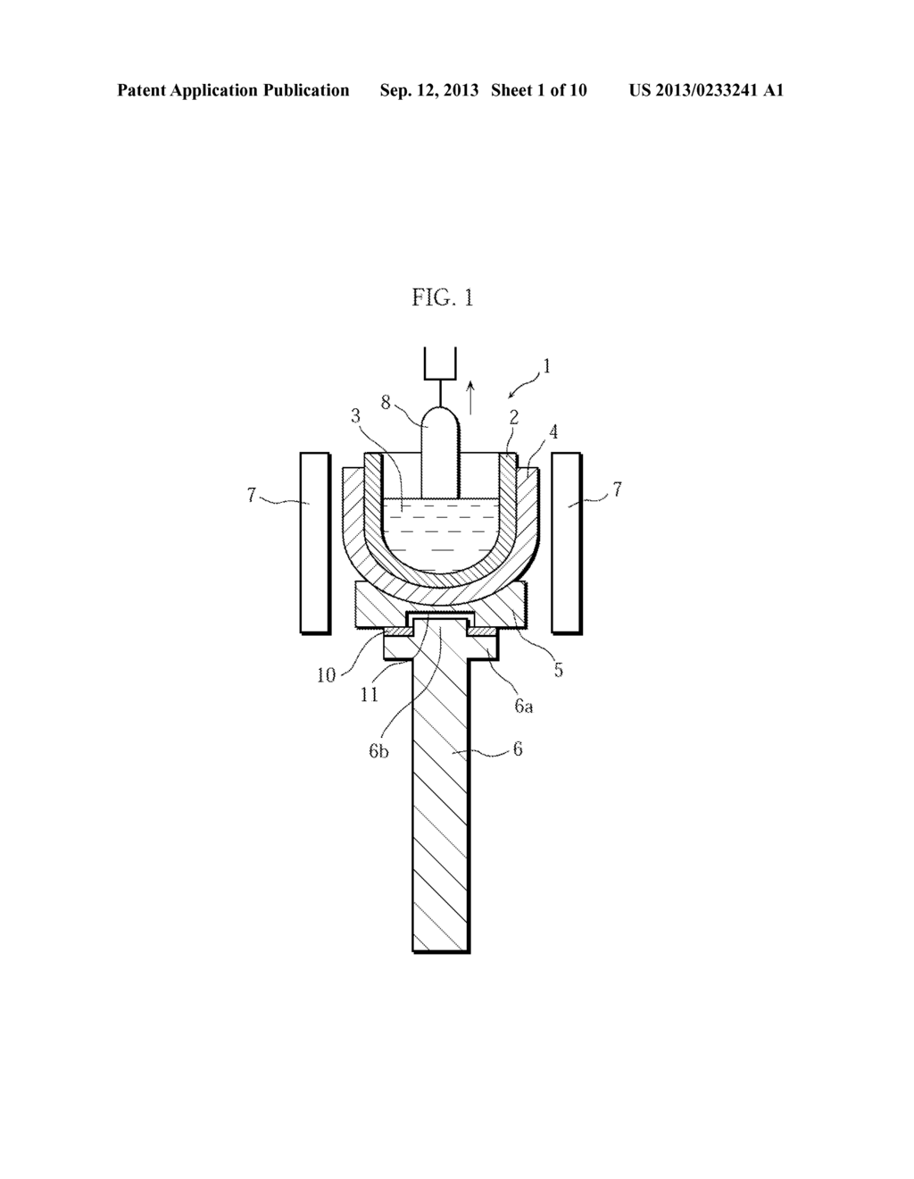 SINGLE CRYSTAL PULLING APPARATUS AND LOW HEAT CONDUCTIVE MEMBER USED FOR     SINGLE CRYSTAL PULLING APPARATUS - diagram, schematic, and image 02