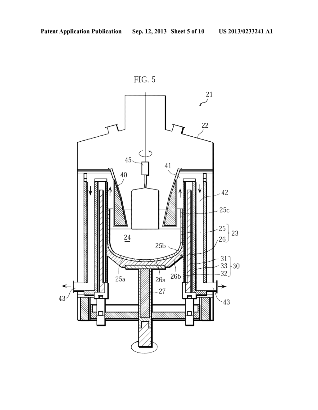 SINGLE CRYSTAL PULLING APPARATUS AND LOW HEAT CONDUCTIVE MEMBER USED FOR     SINGLE CRYSTAL PULLING APPARATUS - diagram, schematic, and image 06