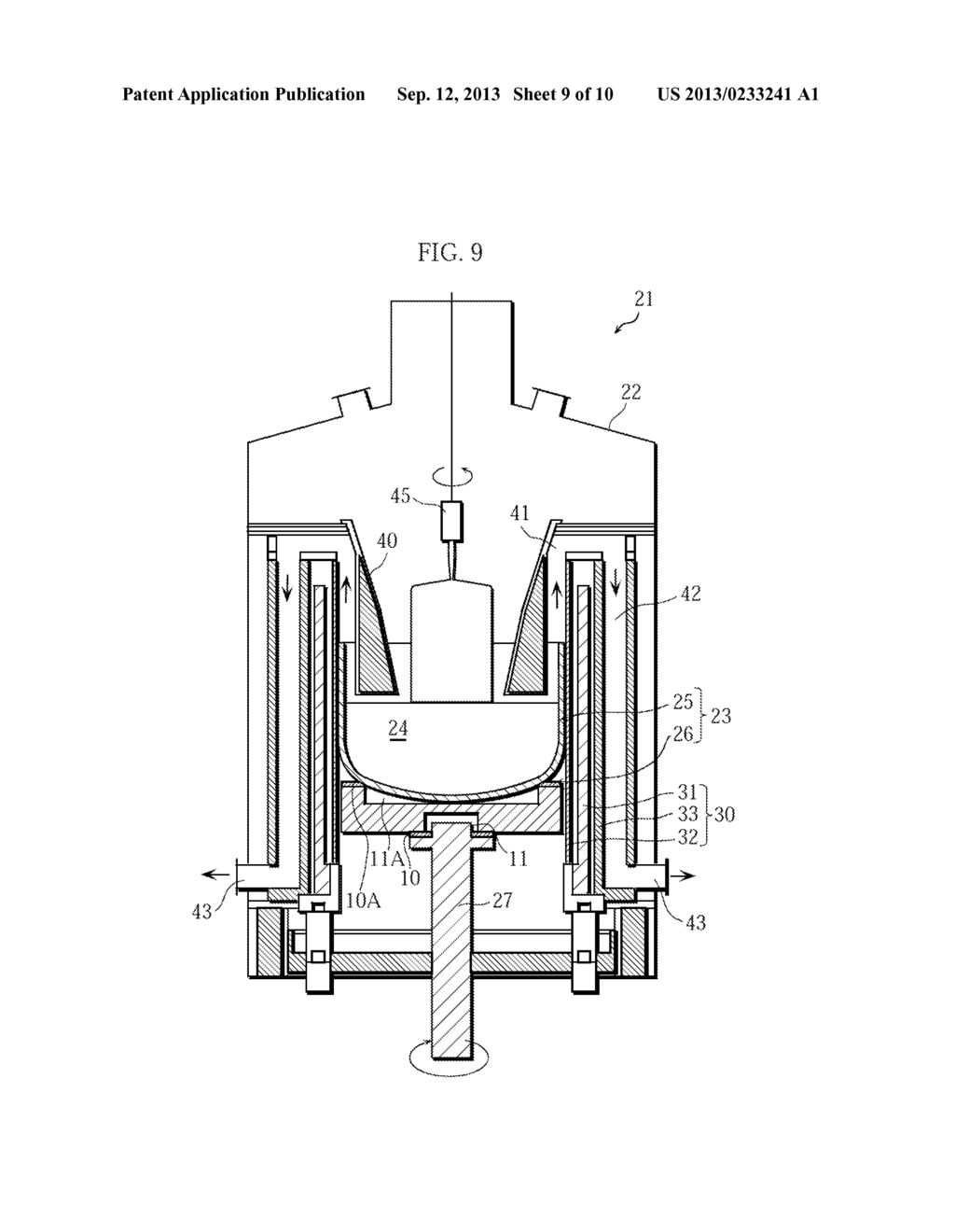 SINGLE CRYSTAL PULLING APPARATUS AND LOW HEAT CONDUCTIVE MEMBER USED FOR     SINGLE CRYSTAL PULLING APPARATUS - diagram, schematic, and image 10