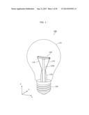 LIGHT BULB SHAPED LAMP AND LIGHTING APPARATUS diagram and image