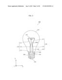 LIGHT BULB SHAPED LAMP AND LIGHTING APPARATUS diagram and image