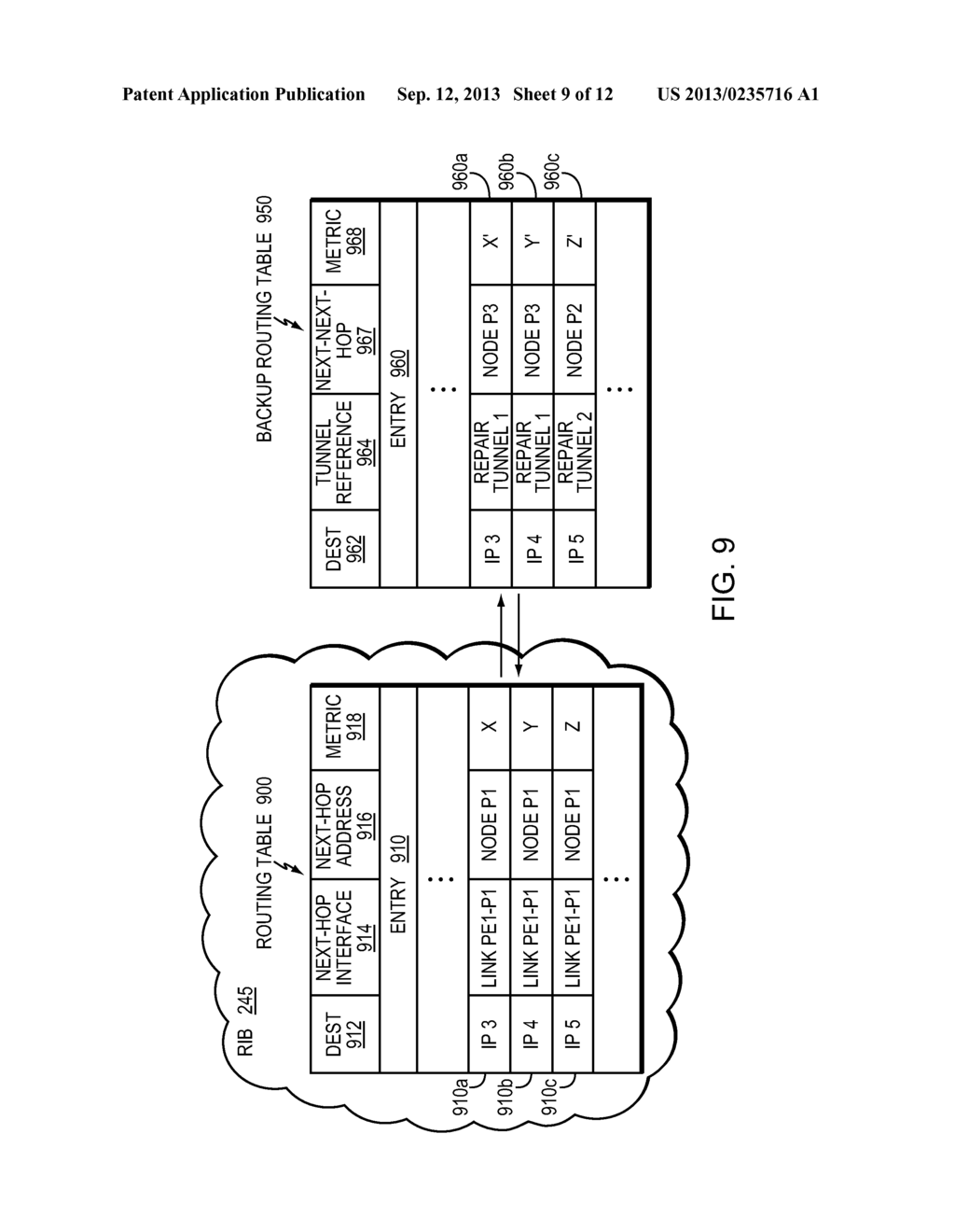 DYNAMIC PROTECTION AGAINST FAILURE OF A HEAD-END NODE OF ONE OR MORE     TE-LSPS - diagram, schematic, and image 10