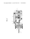 INJECTION STRETCH BLOW MOLDING DEVICE AND MOLDED PART HEATING DEVICE diagram and image
