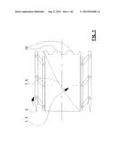 DEVICE FOR GUIDING AND/OR FORMING AN EXTRUDED STRAND OF PLASTIC AND     PROCESS FOR COATING A FLAT MATERIAL diagram and image