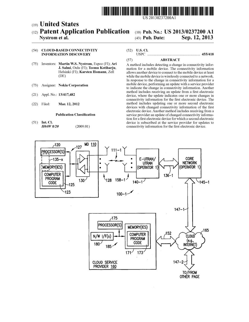 Cloud-Based Connectivity Information Discovery - diagram, schematic, and image 01