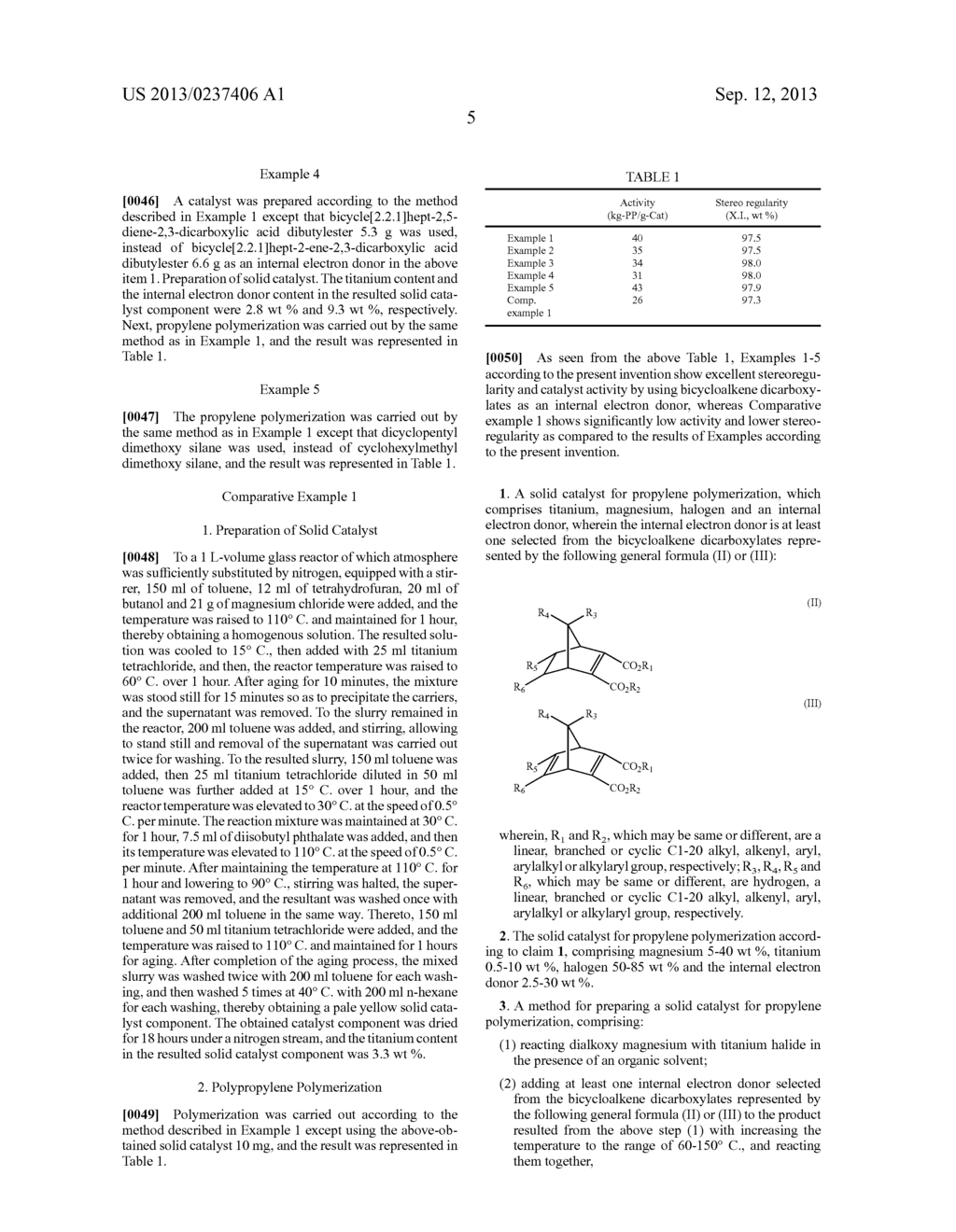 SOLID CATALYST FOR THE POLYMERIZATION OF PROPYLENE, AND METHOD FOR     PREPARING SAME - diagram, schematic, and image 06