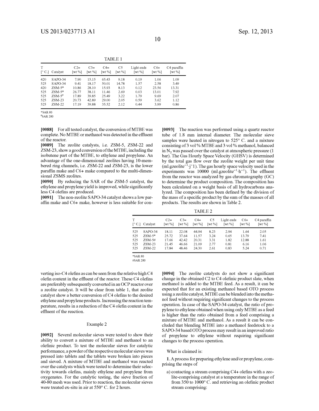 PROCESS FOR PREPARING ETHYLENE AND PROPYLENE - diagram, schematic, and image 12