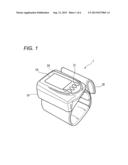 BLOOD PRESSURE MEASUREMENT DEVICE TO BE USED ON WRIST OF PATIENT diagram and image