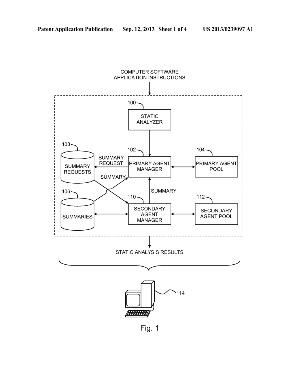 DISTRIBUTED STATIC ANALYSIS OF COMPUTER SOFTWARE APPLICATIONS - diagram, schematic, and image 02