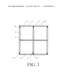 Snap-in glass block system diagram and image