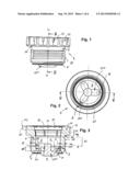 Molded hollow cylinder with a thread and process for its manufacture diagram and image