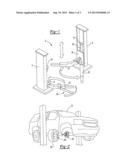 PIVOT HANGER ASSEMBLY SECURED TO A TUBULAR SUPPORT LOCATION ASSOCIATED     WITH A VERTICALLY ACTUATING VEHICLE LIFT diagram and image