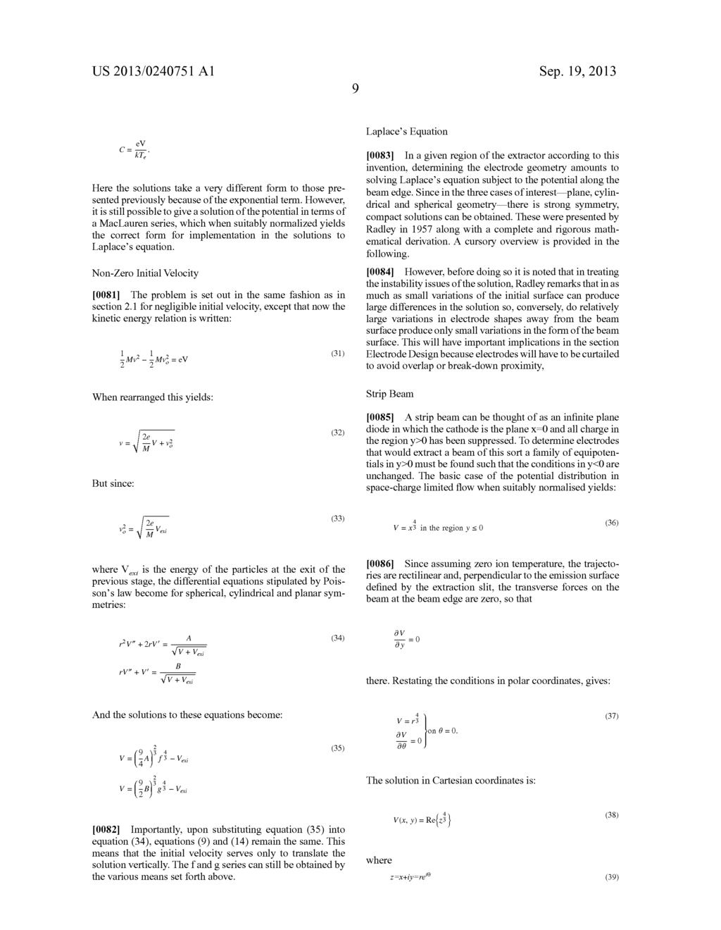 Charged Particle Extraction Device and Method of Design There for - diagram, schematic, and image 14