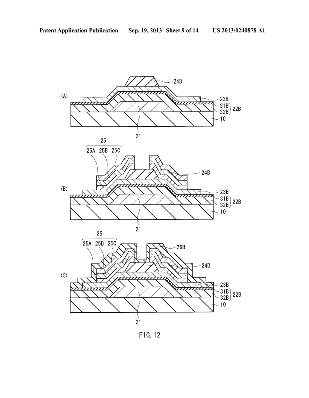 THIN FILM TRANSISTOR AND DISPLAY DEVICE - diagram, schematic, and image 10