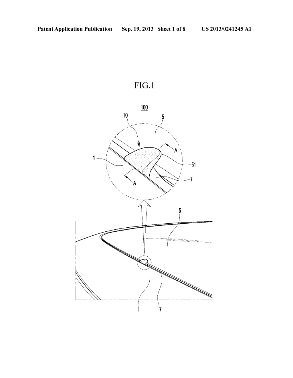 SUNROOF GLASS LIFTING PREVENTION DEVICE AND SUNROOF ASSEMBLY INCLUDING THE     SAME - diagram, schematic, and image 02