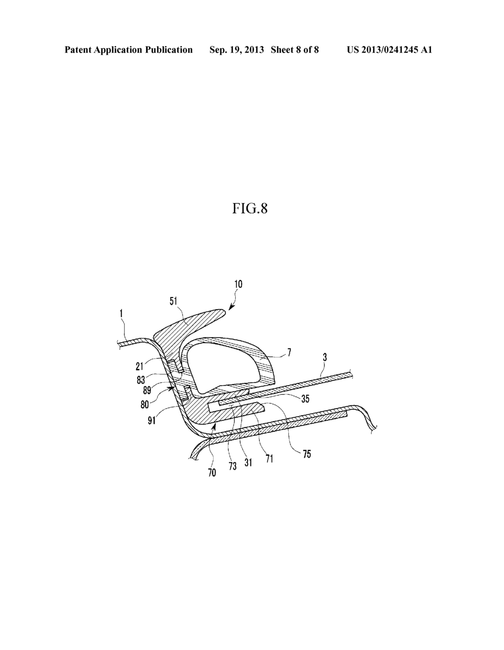 SUNROOF GLASS LIFTING PREVENTION DEVICE AND SUNROOF ASSEMBLY INCLUDING THE     SAME - diagram, schematic, and image 09