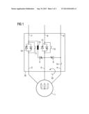 SWITCHING DEVICE AND METHOD FOR TERMINATING A BRAKING PROCESS OF A     THREE-PHASE AC MOTOR diagram and image