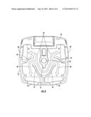 MERCHANDISE SECURITY DEVICE INCLUDING STRAIN RELIEF BLOCK diagram and image