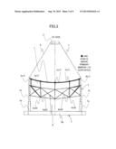 PRIMARY MIRROR SUPPORT STRUCTURE AND TELESCOPE UNIT diagram and image