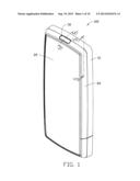 BATTERY COVER ASSEMBLY FOR PORTABLE ELECTRONIC DEVICE diagram and image