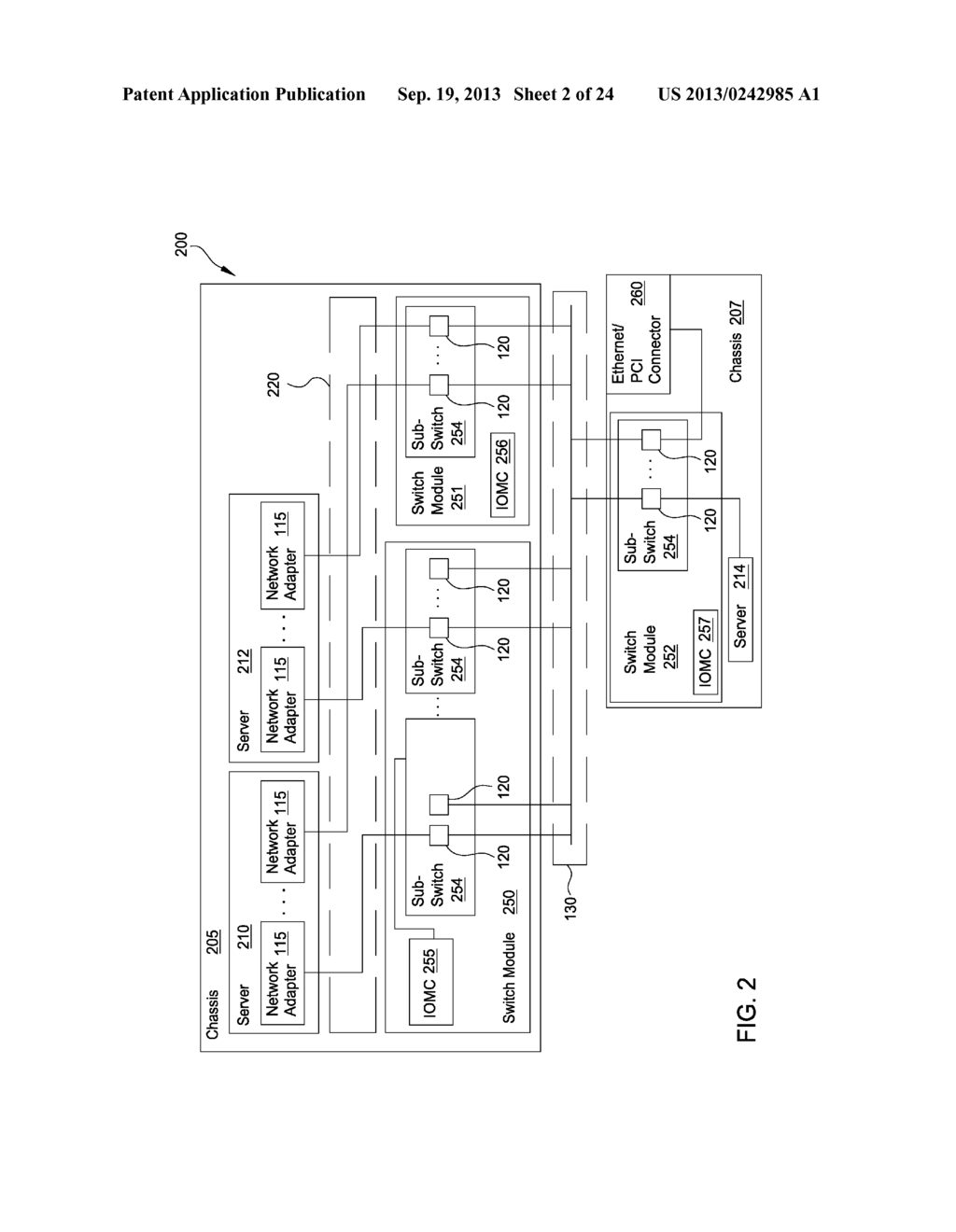 MULTICAST BANDWIDTH MULTIPLICATION FOR A UNIFIED DISTRIBUTED SWITCH - diagram, schematic, and image 03