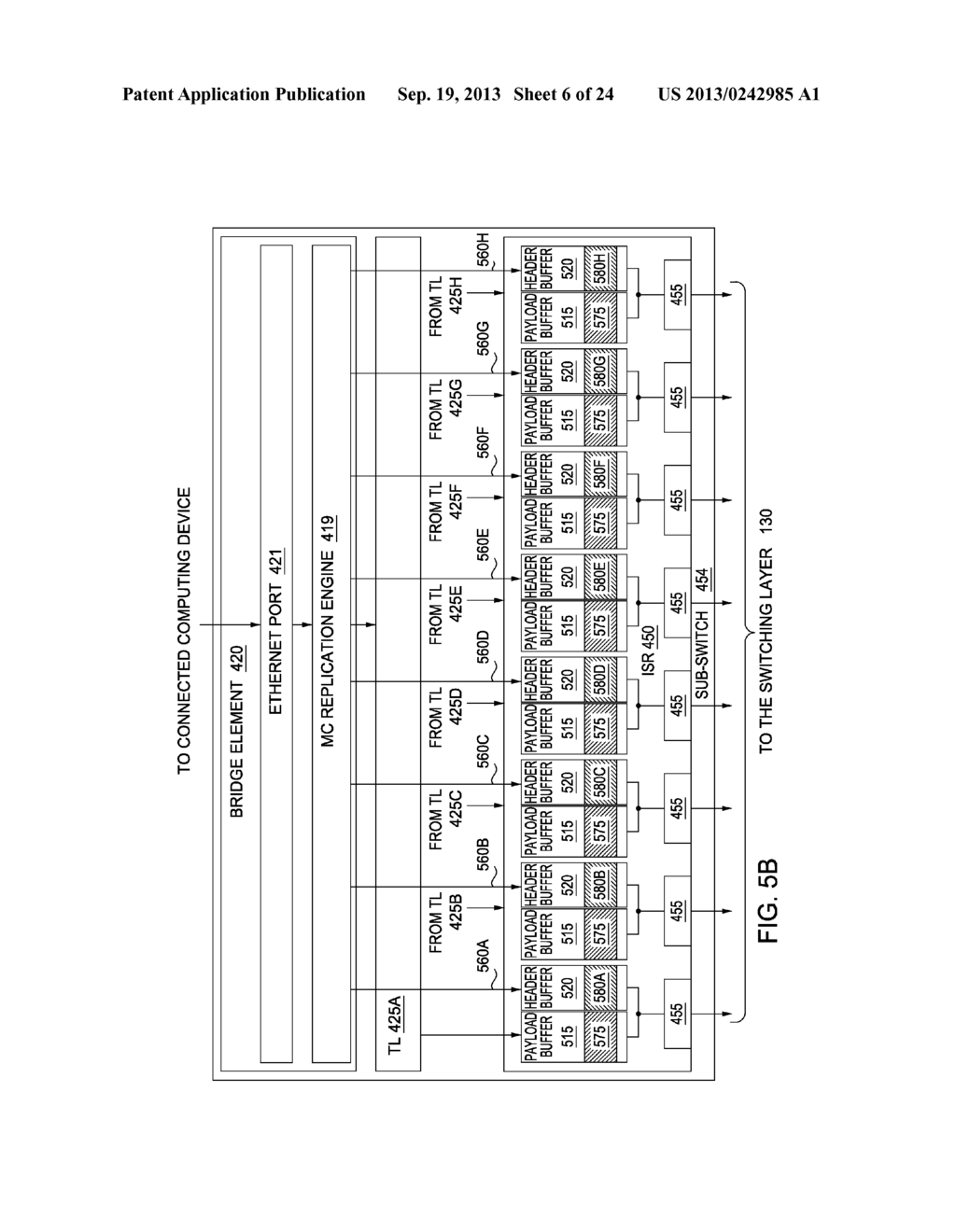 MULTICAST BANDWIDTH MULTIPLICATION FOR A UNIFIED DISTRIBUTED SWITCH - diagram, schematic, and image 07