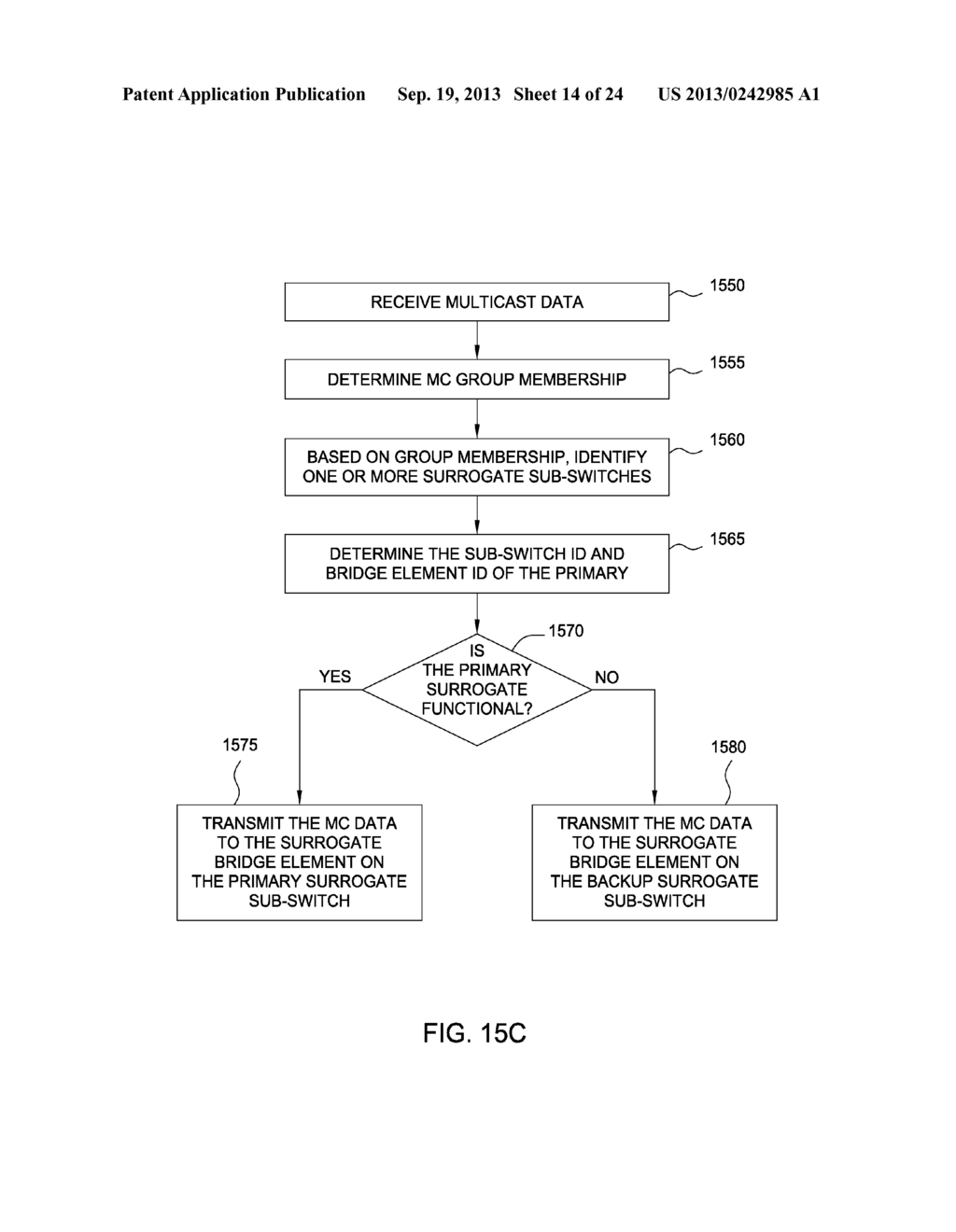 MULTICAST BANDWIDTH MULTIPLICATION FOR A UNIFIED DISTRIBUTED SWITCH - diagram, schematic, and image 15