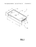 Combination protective case having shocking personal defense system with     cellular phone diagram and image