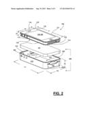 Combination protective case having shocking personal defense system with     cellular phone diagram and image