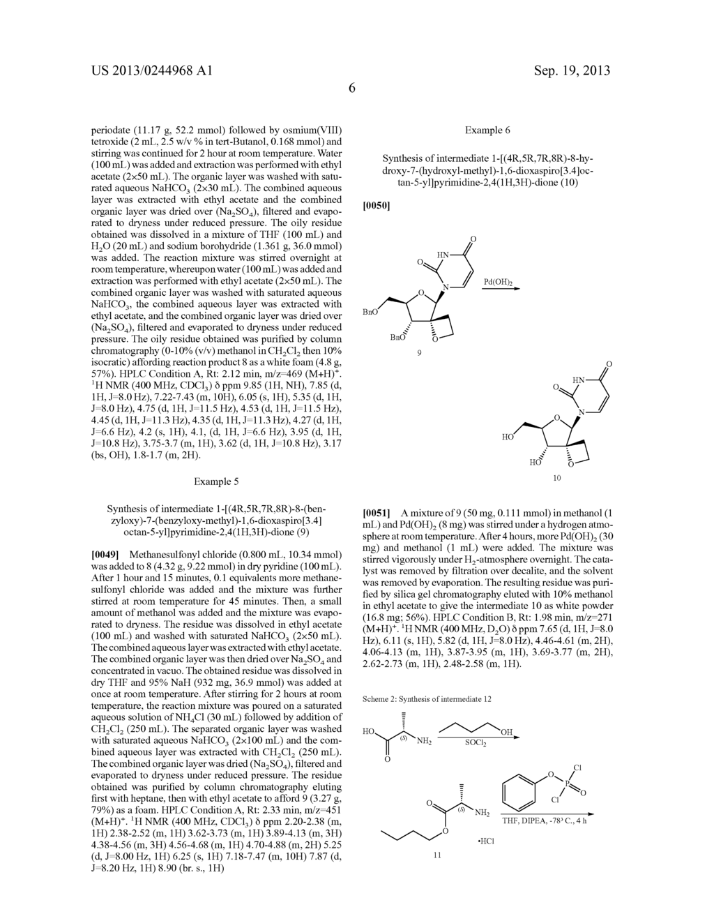 Uracyl Spirooxetane Nucleoside Phosphoramidates - diagram, schematic, and image 07