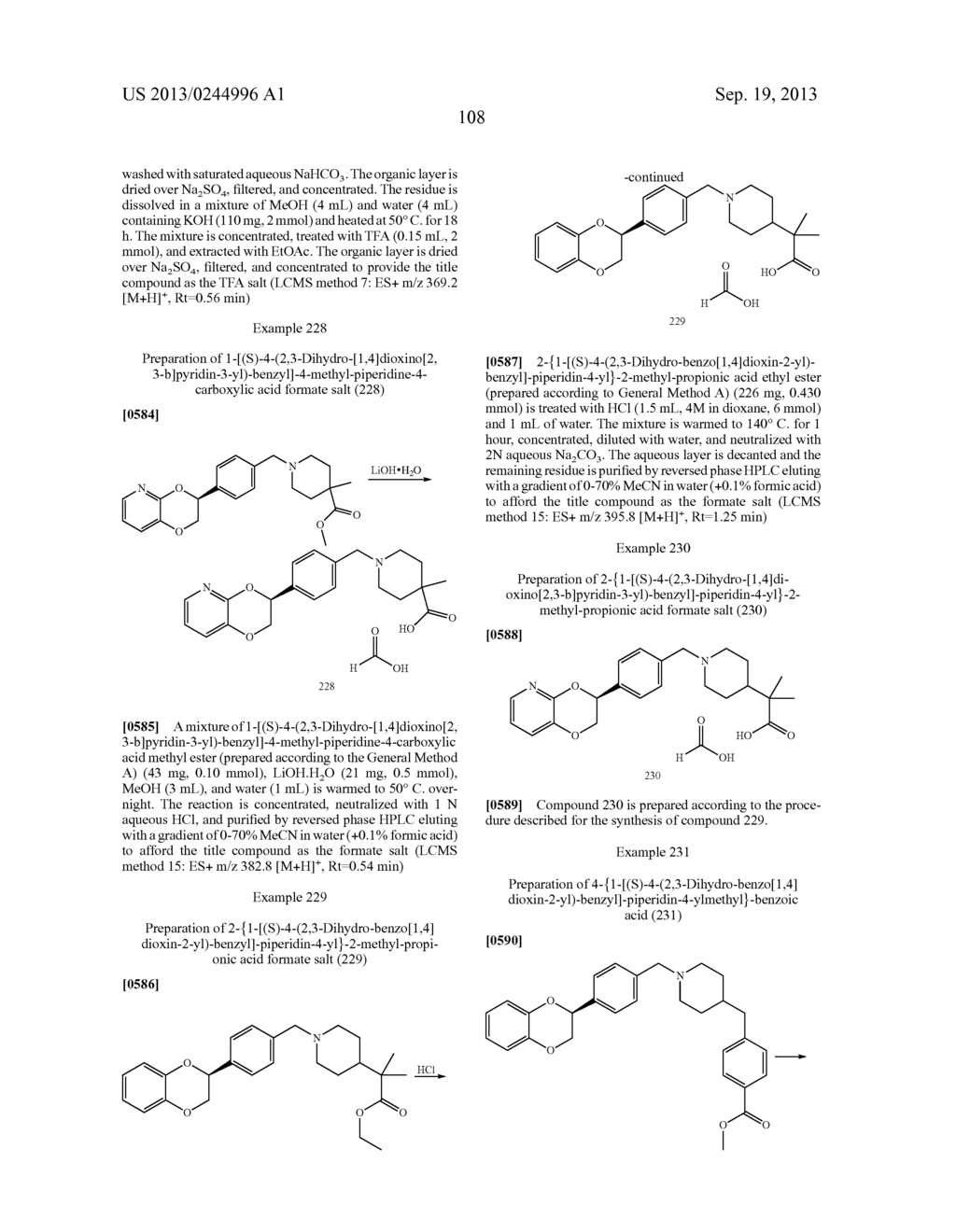 BENZODIOXANE INHIBITORS OF LEUKOTRIENE PRODUCTION - diagram, schematic, and image 109