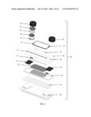 INSTALLATION AND SEALING OF A BATTERY ON A THIN GLASS WAFER TO SUPPLY     POWER TO AN INTRAOCULAR IMPLANT diagram and image