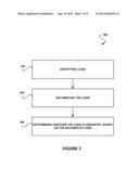 SYSTEM, METHOD, AND COMPUTER PROGRAM PRODUCT FOR DETERMINING WHETHER CODE     IS UNWANTED BASED ON THE DECOMPILATION THEREOF diagram and image