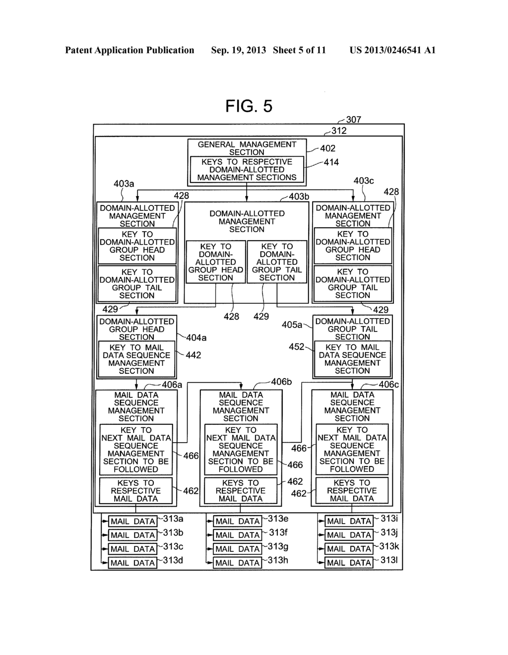 DATA STORING METHOD USED FOR DATA STORE SERVER IN MAILING SYSTEM - diagram, schematic, and image 06