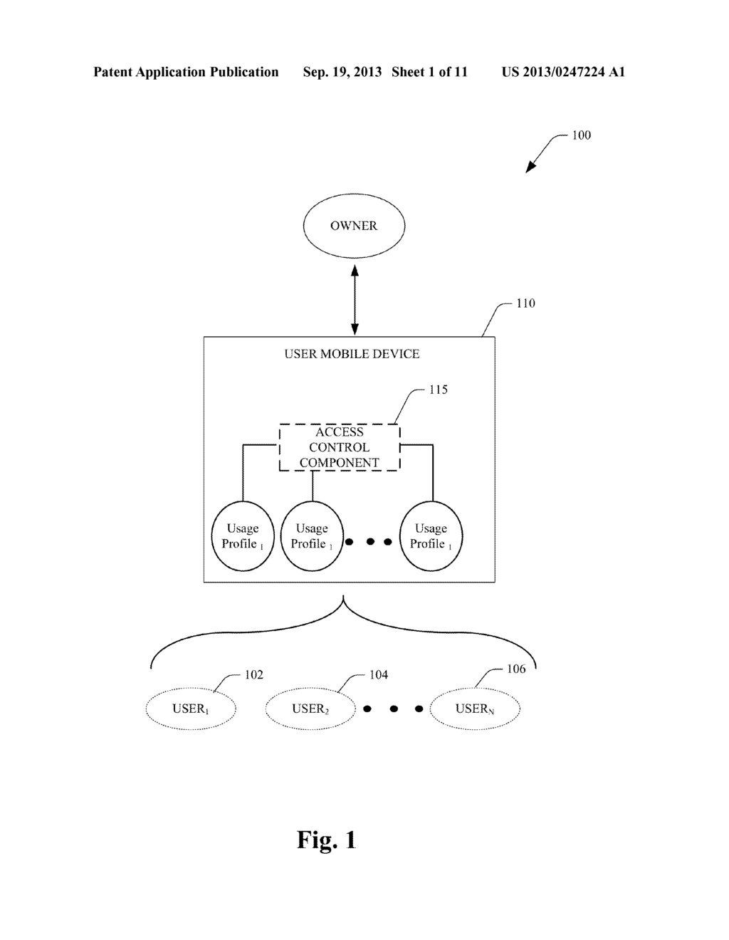 OWNER PRIVACY IN A SHARED MOBILE DEVICE - diagram, schematic, and image 02