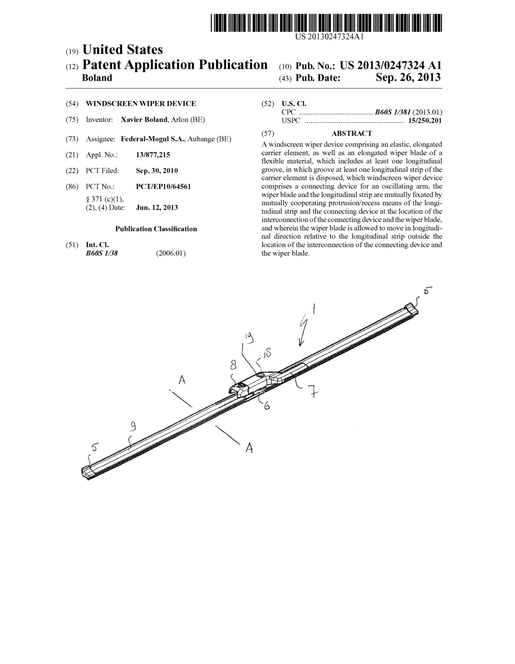 WINDSCREEN WIPER DEVICE - diagram, schematic, and image 01