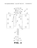 FIRE DOOR HINGE WITH FUSIBLE PIN diagram and image