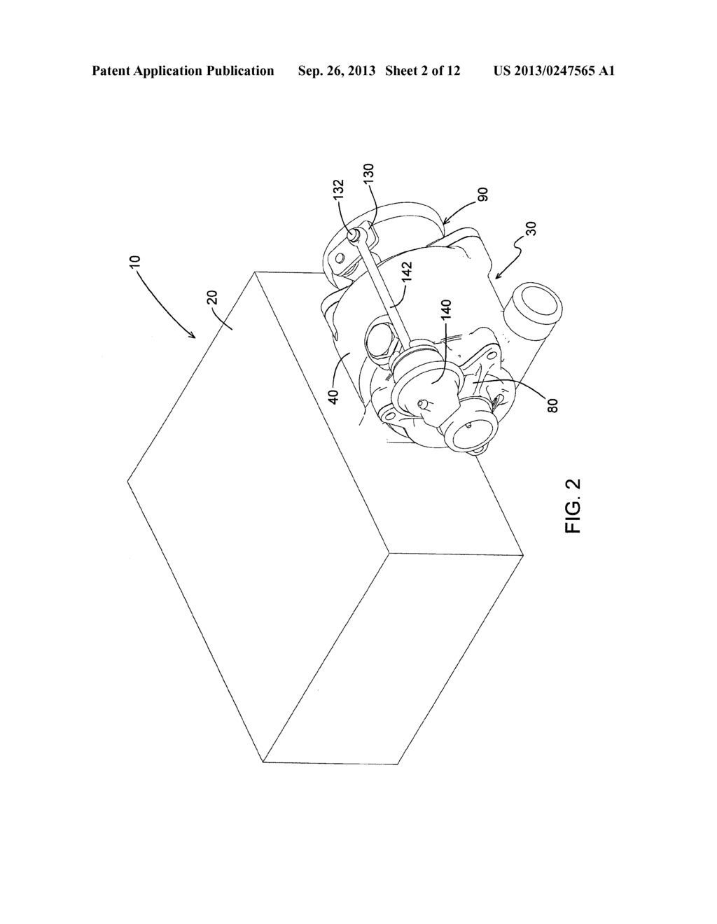 Turbocharger Cartridge, Bypass, and Engine Cylinder Head Assembly - diagram, schematic, and image 03