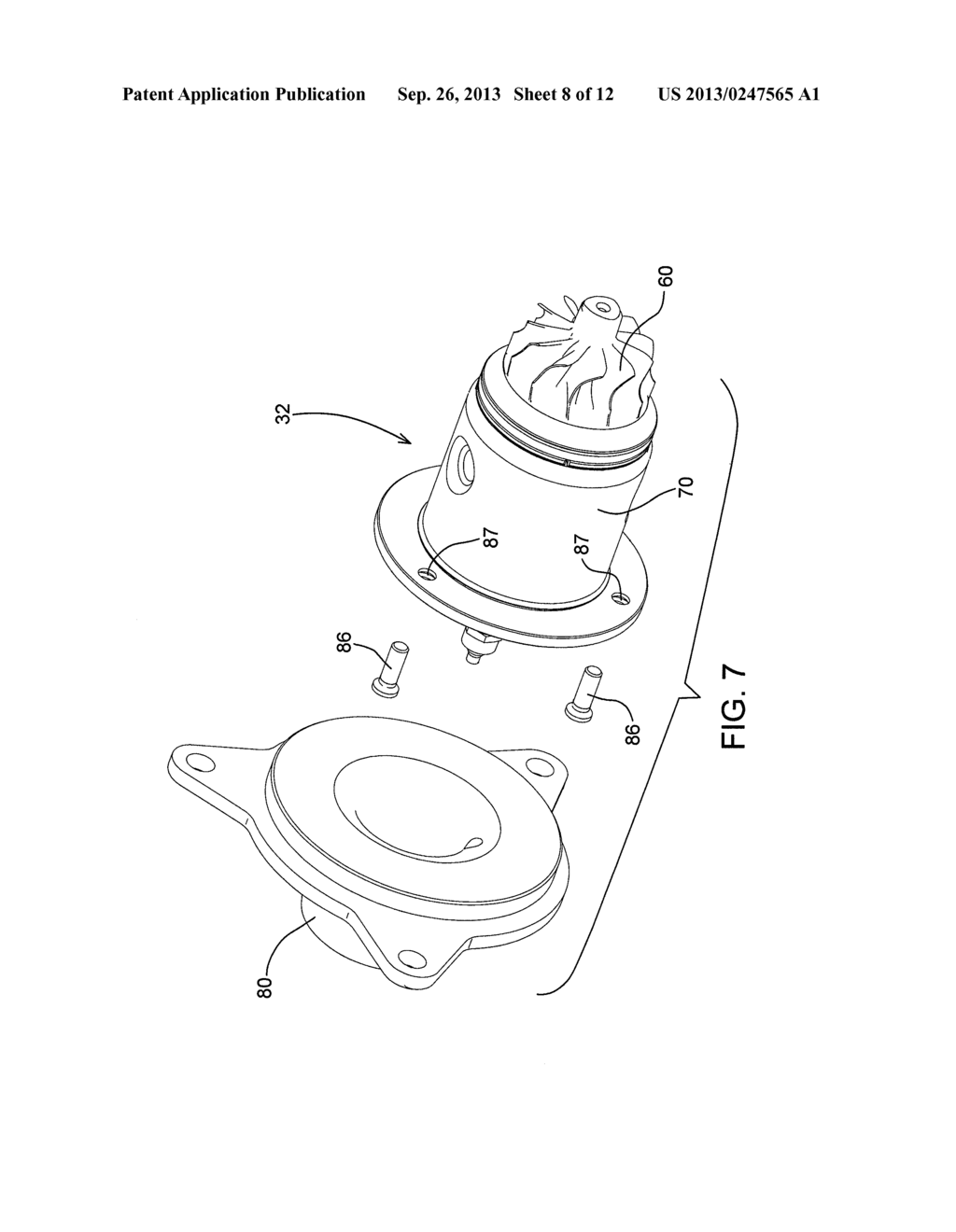 Turbocharger Cartridge, Bypass, and Engine Cylinder Head Assembly - diagram, schematic, and image 09